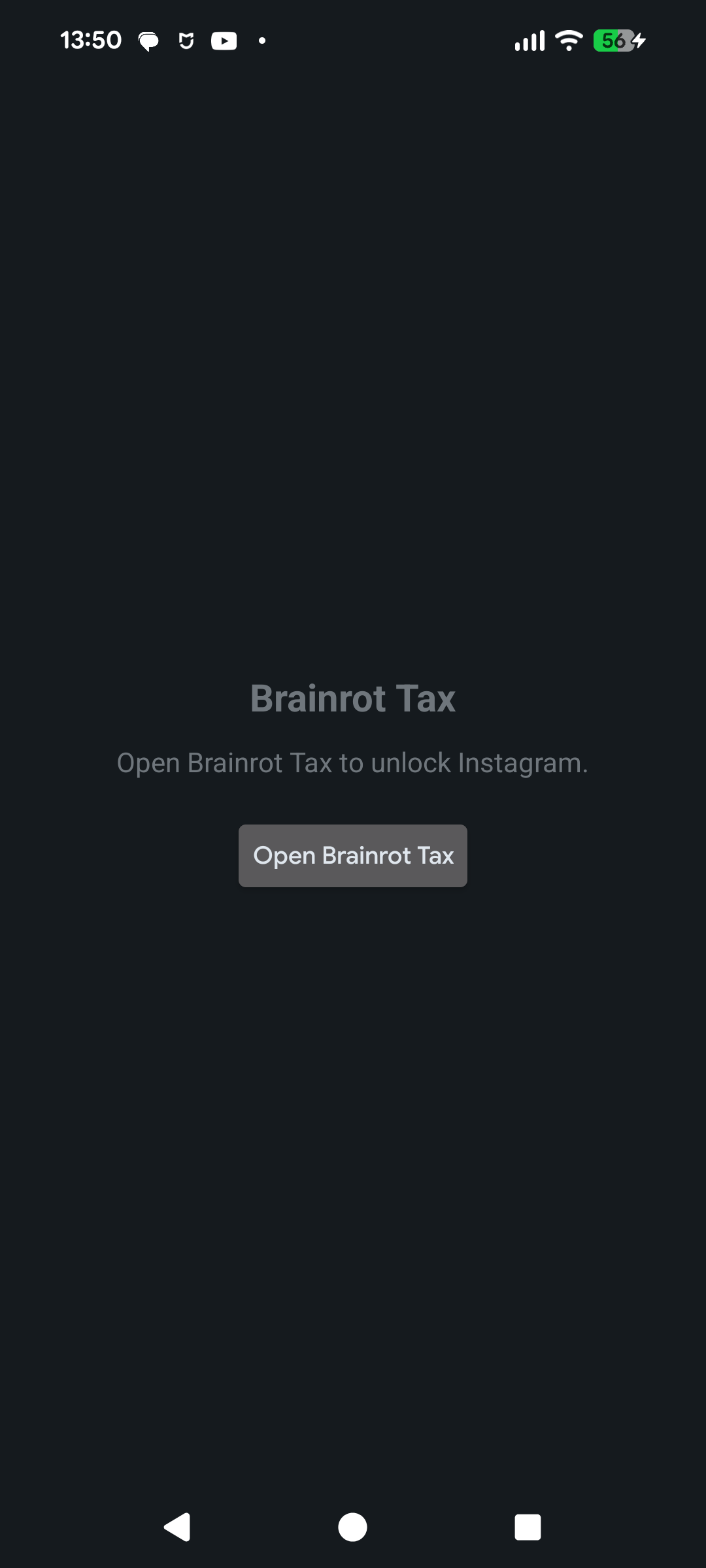 Brainrot Tax Block Screen